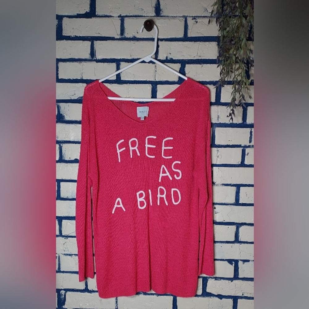 Free as a bird lightweight sweater
